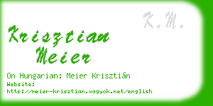krisztian meier business card
